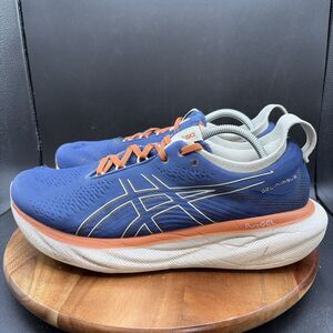 Asics Gel-Nimbus 25 Mens Size 11 Running Shoes Navy Blue Sneakers 1011B739